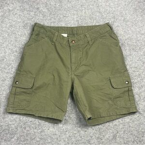 Carhartt Cargo Shorts Womens 8 Green Utility Workwear Outdoors WB164LOV